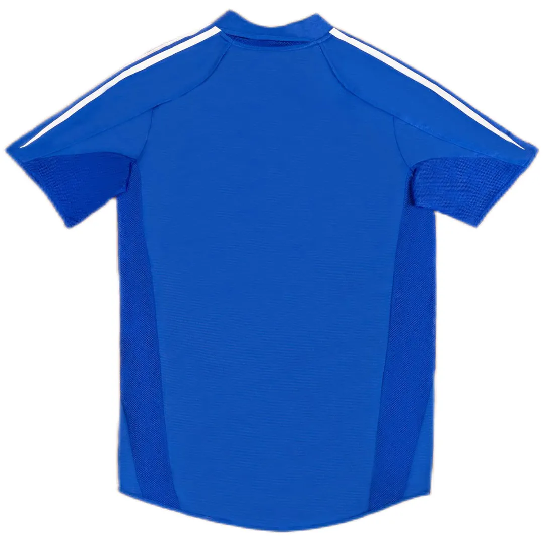 Real Madrid 2004-05 Third Shirt in blue, white view 2