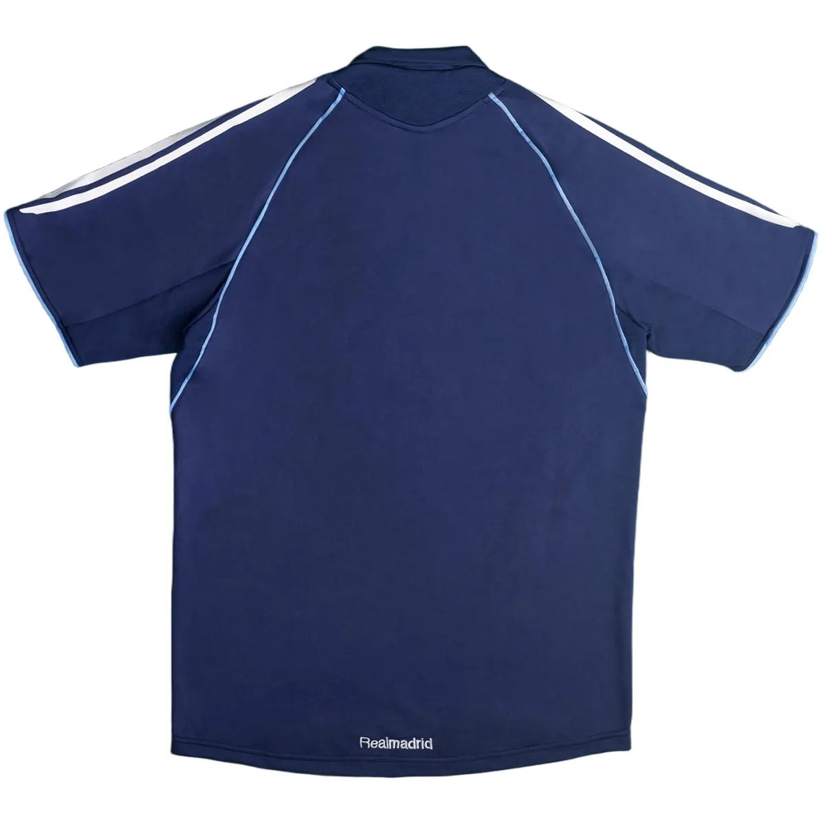 Real Madrid 2005-06 Away Shirt in navy, light blue view 2