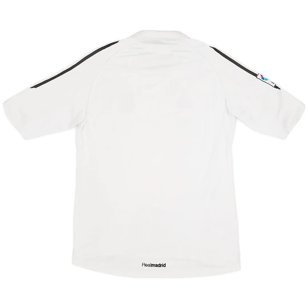 Real Madrid 2005-06 Home Shirt in white, black view 2