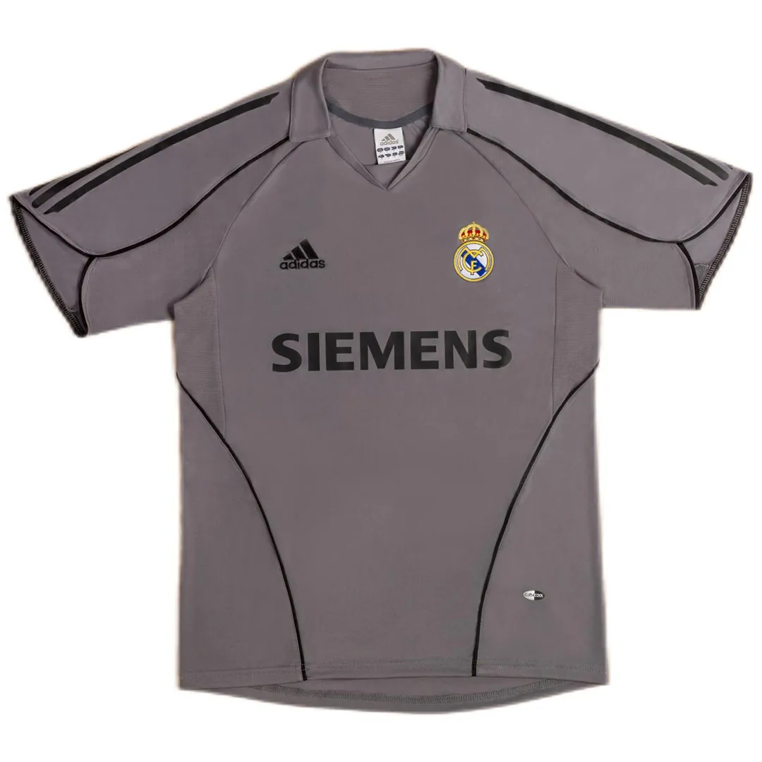 Real Madrid 2005-06 Third Shirt in grey, black