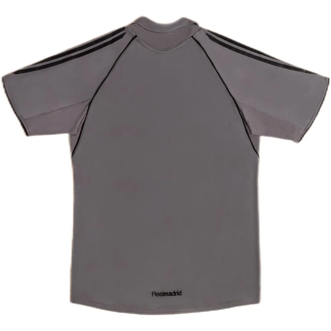 Real Madrid 2005-06 Third Shirt in grey, black view 2