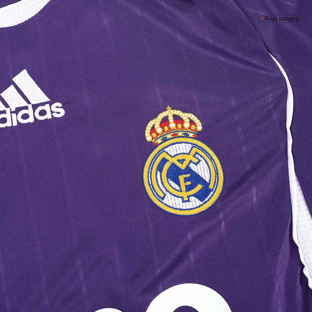 Real Madrid 2006-07 Third Shirt in purple, white view 4