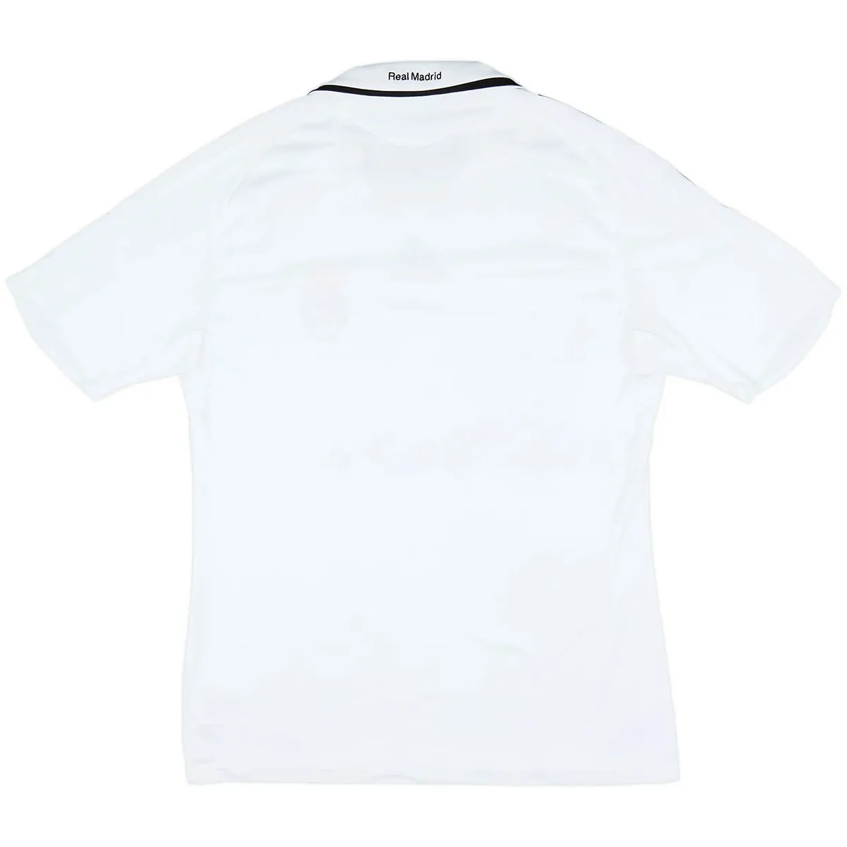 Real Madrid 2008-09 Home Shirt in white, black view 2