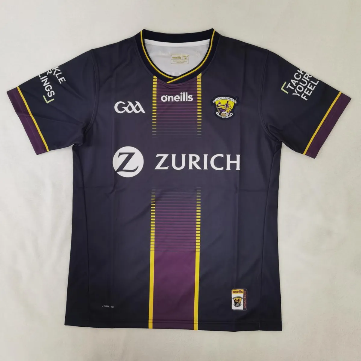 Wexford GAA Away Jersey in navy, purple, yellow