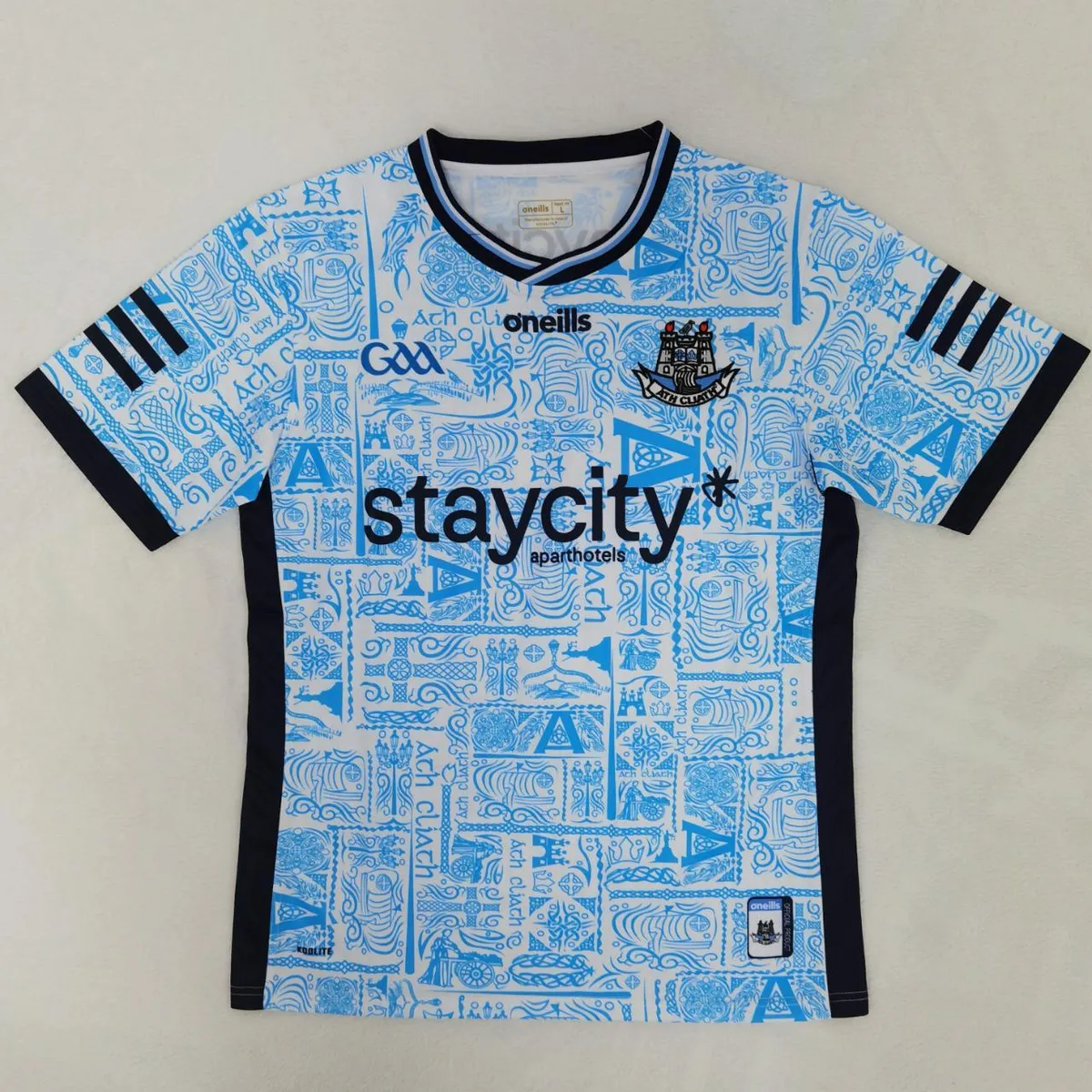 Dublin GAA Away Jersey in sky blue, navy, white