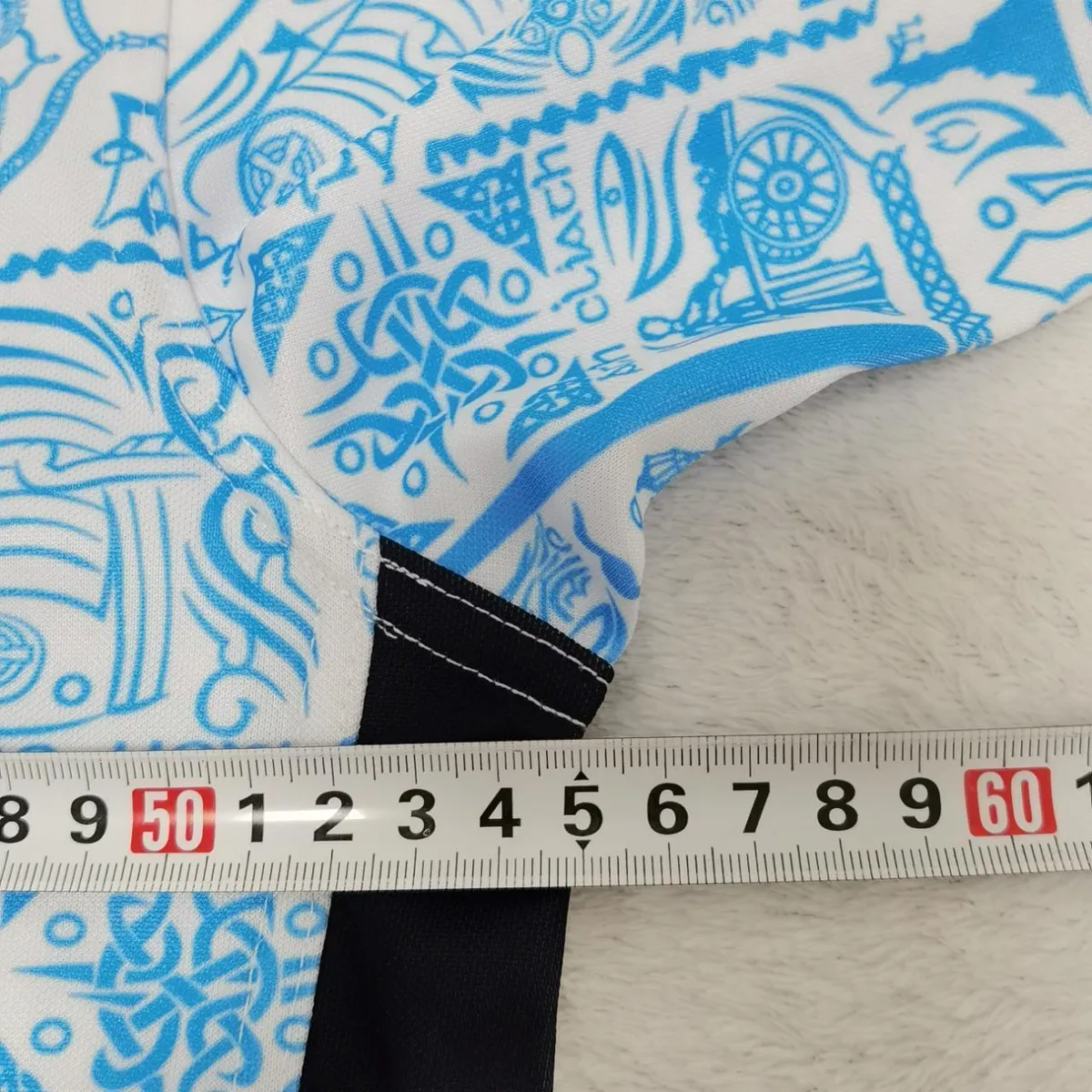 Dublin GAA Away Jersey in sky blue, navy, white view 3