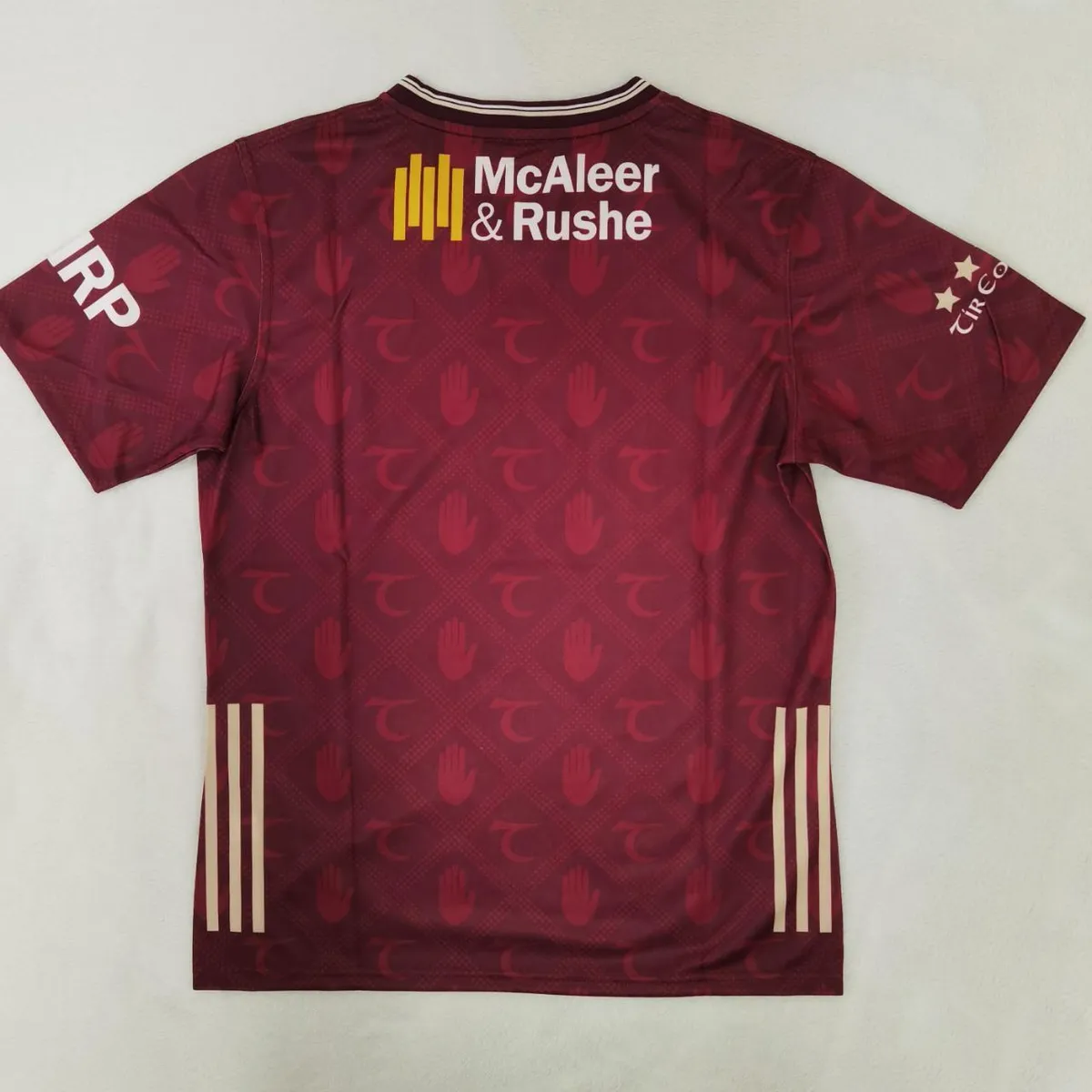Tyrone GAA Away Jersey in maroon, white view 2
