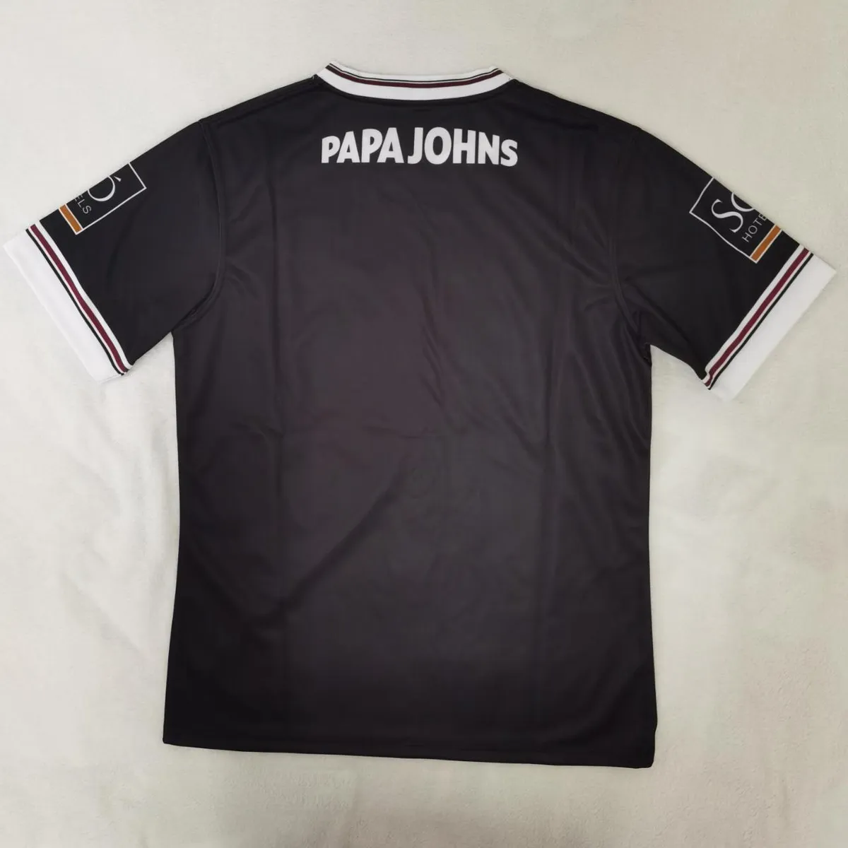 Galway GAA Away Jersey in black, maroon, white view 2