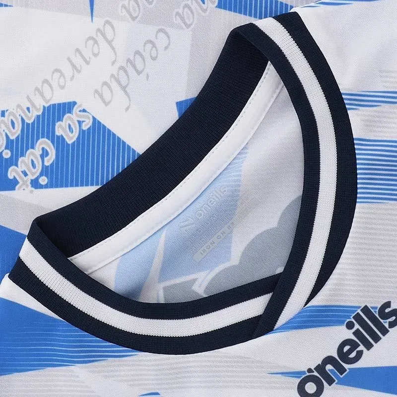 Clare GAA 2025 Alternative Goalkeeper Jersey in white, blue, navy view 3