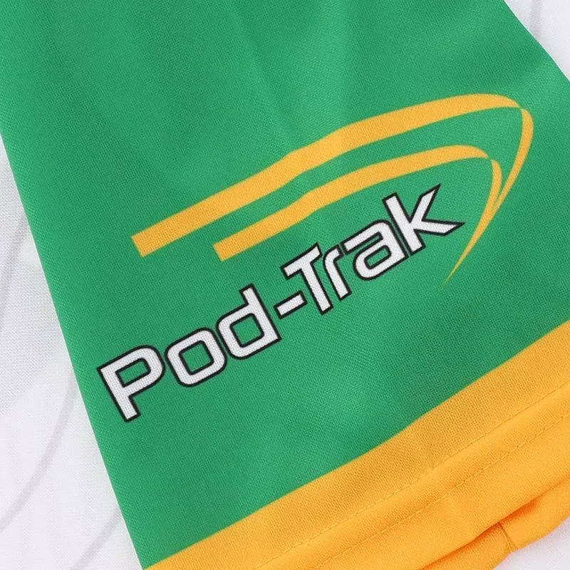 Donegal GAA 2024-25 Away Jersey in white, green, amber view 5