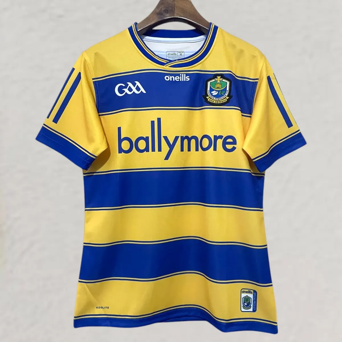 Roscommon GAA 2025 Home Jersey in yellow, royal blue