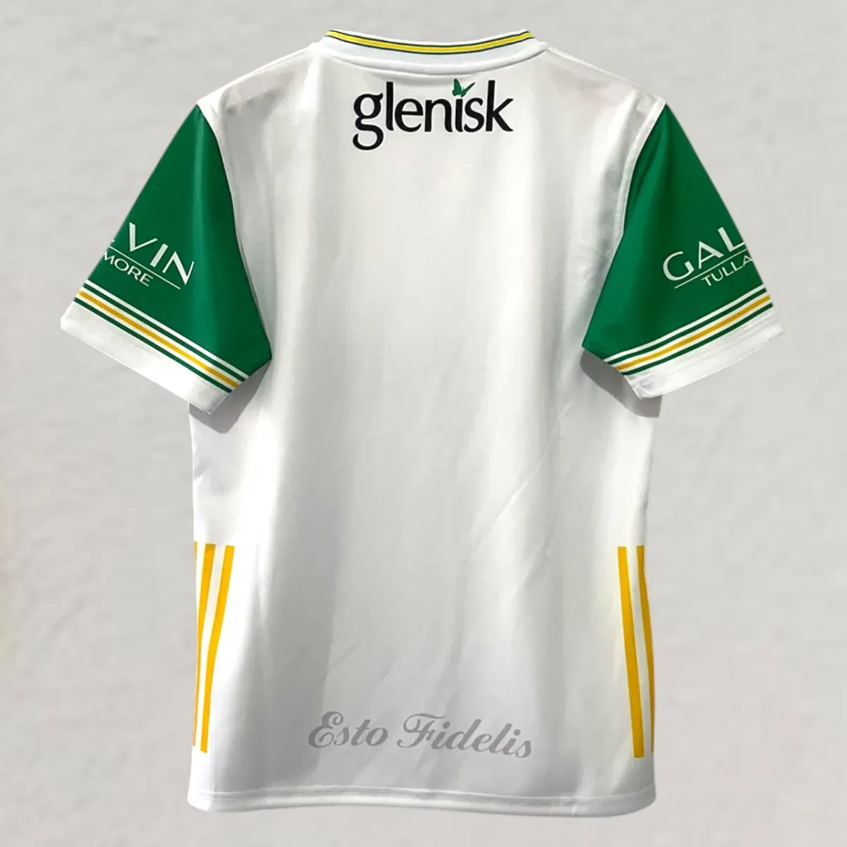 Offaly GAA 2025-26 Alternative Jersey in white, green, gold view 2