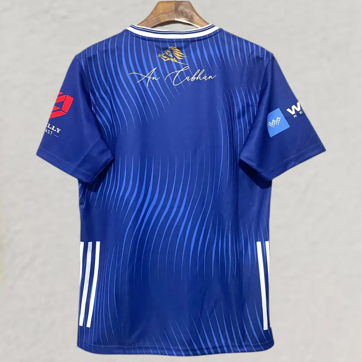 Cavan GAA 2025-26 Home Jersey in royal blue, white view 2