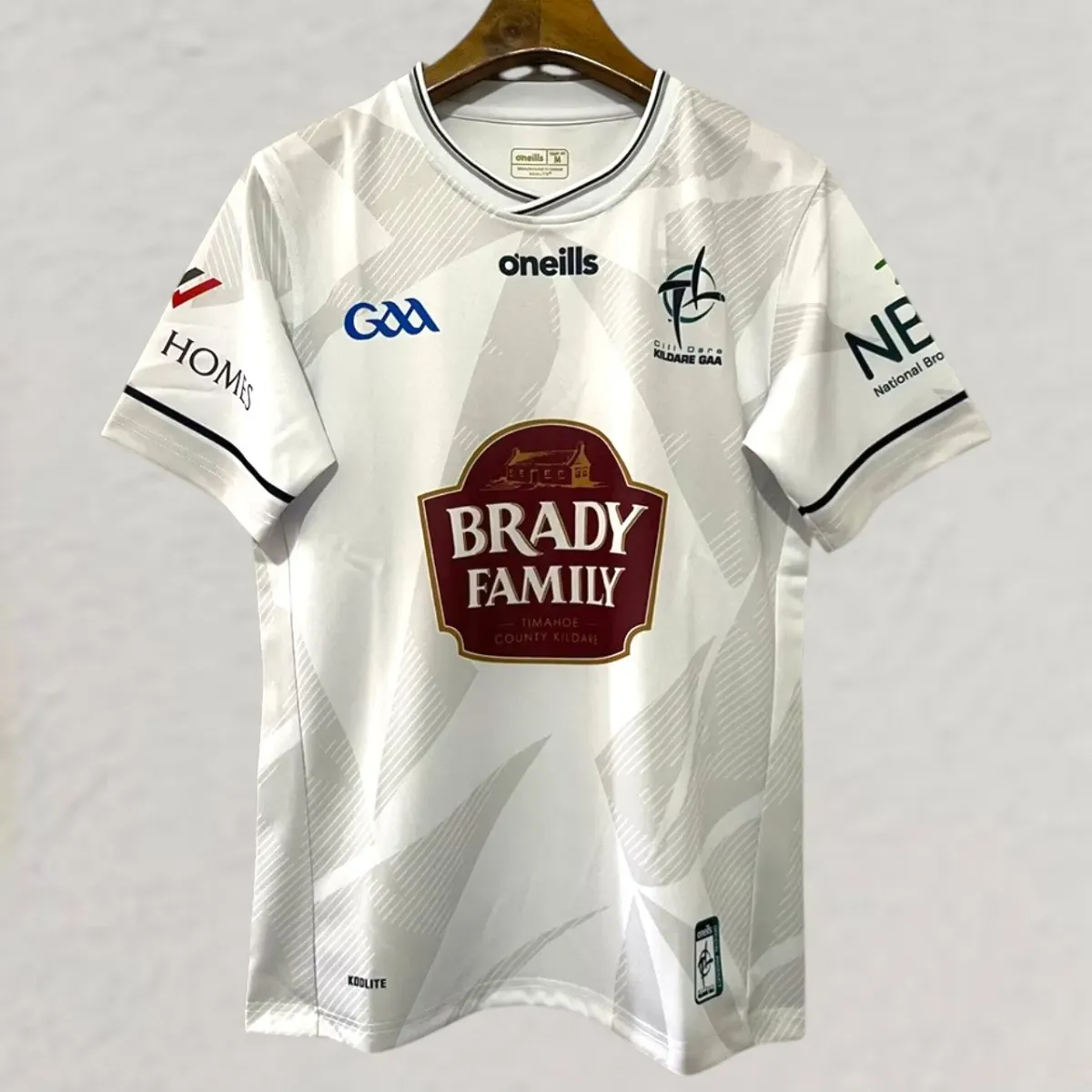 Kildare GAA 2025-26 Home Jersey in white, marine