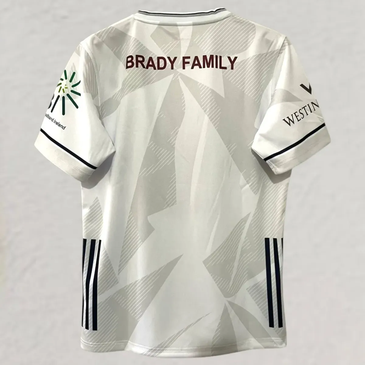 Kildare GAA 2025-26 Home Jersey in white, marine view 2
