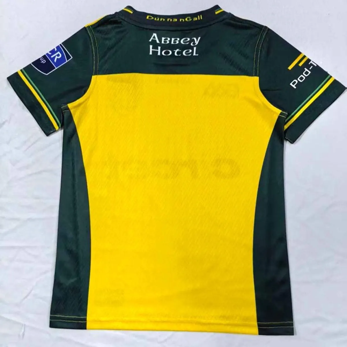 Donegal GAA Home Jersey in amber, green, white view 2
