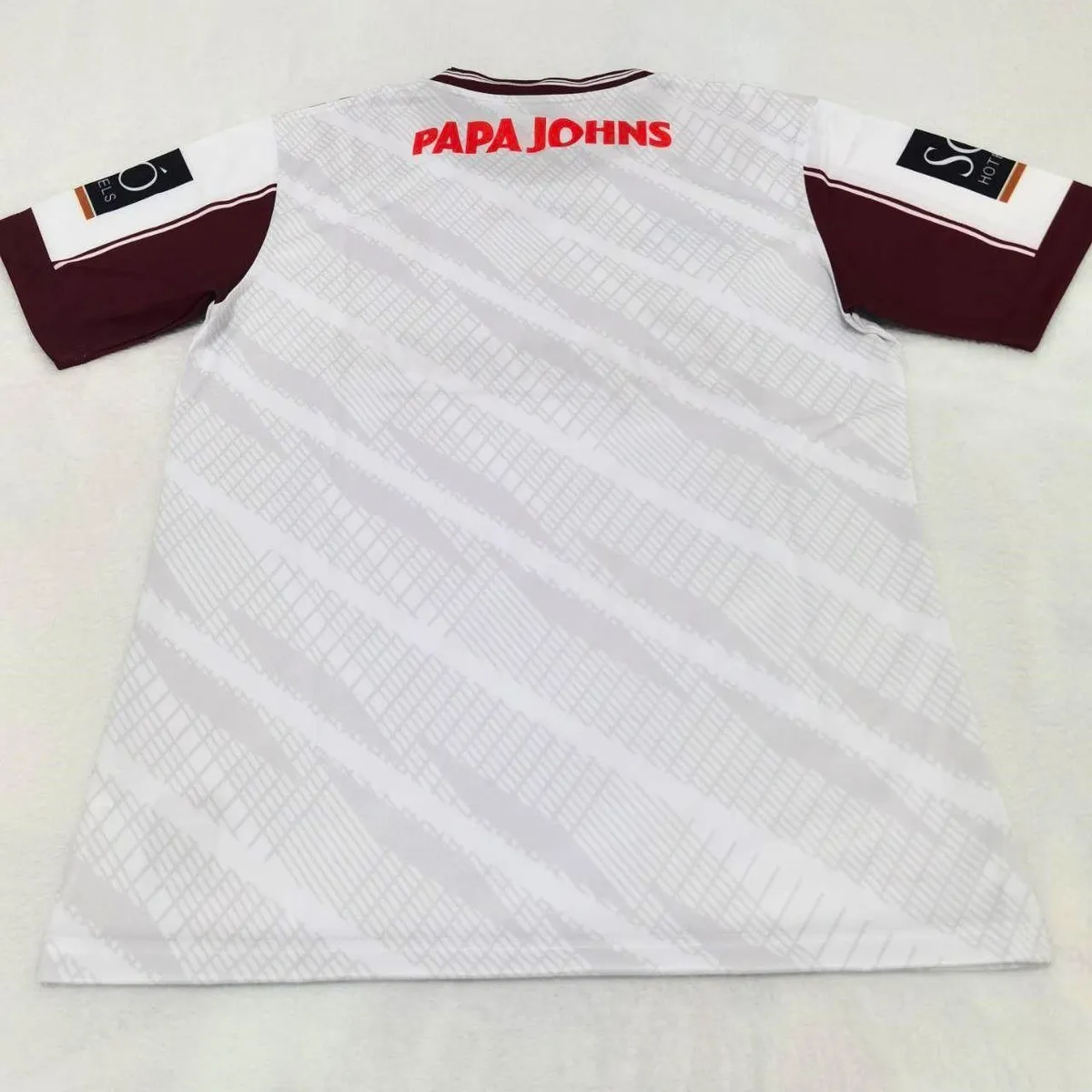 Galway GAA Goalkeeper Jersey (White & Maroon) in white, maroon view 2