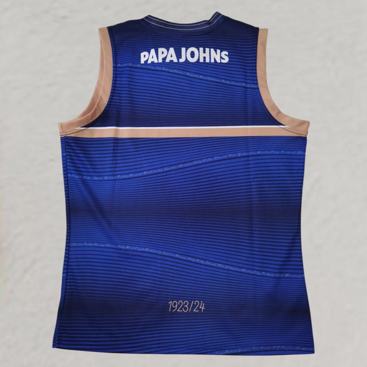 Galway GAA Commemorative Training Vest in blue, navy, gold view 2