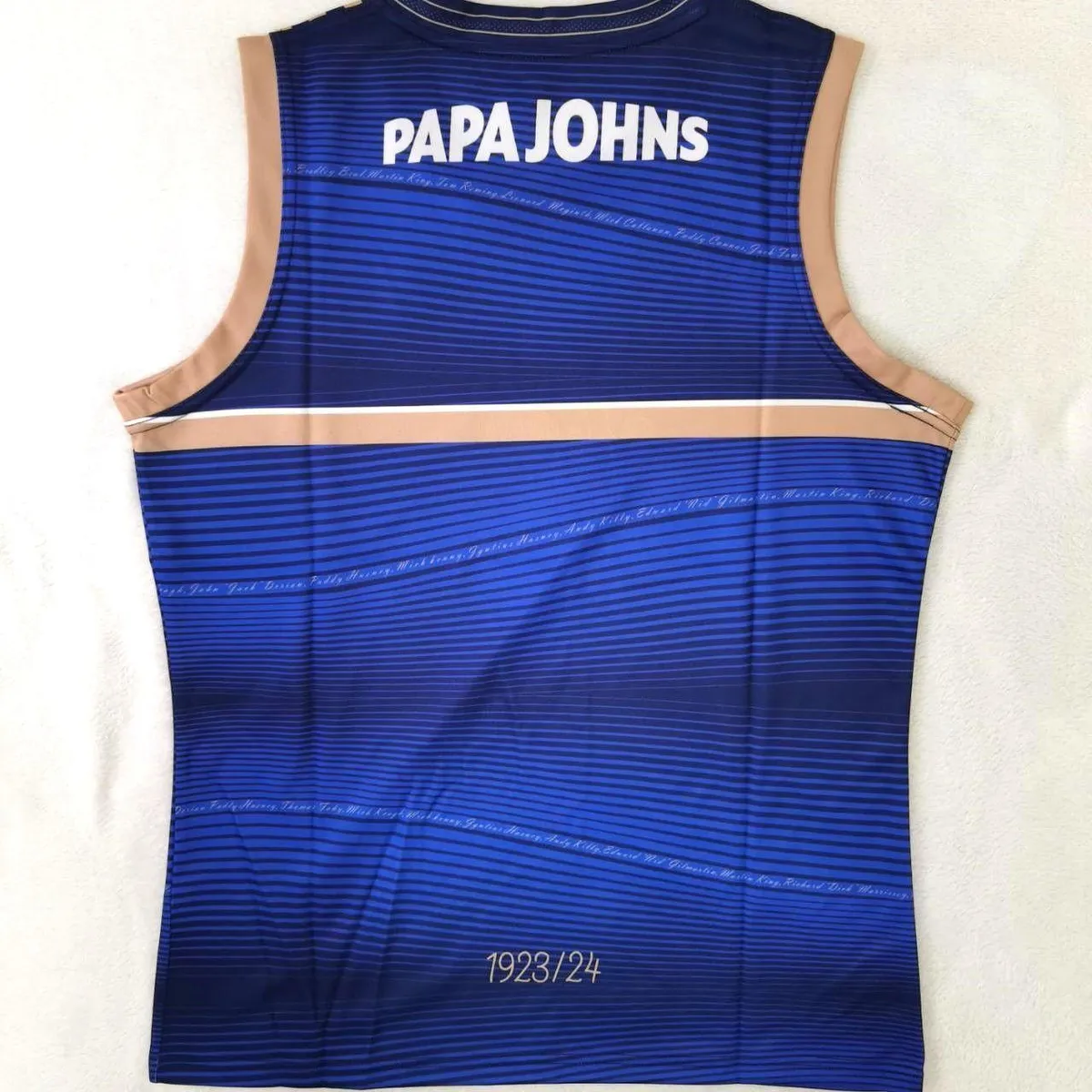 Galway GAA Commemorative Training Vest in blue, navy, gold view 5