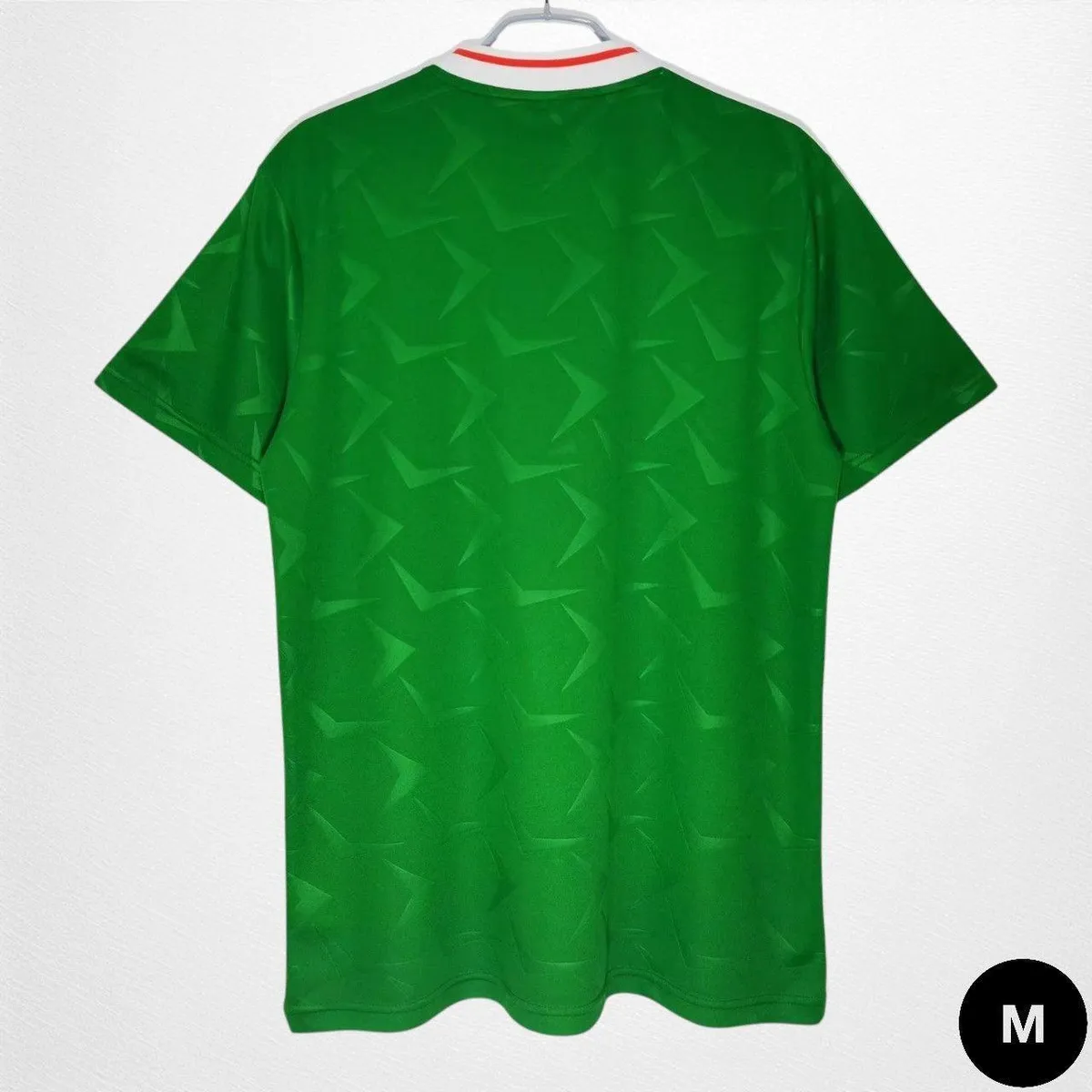 Ireland Italia 90 World Cup Home Jersey in green, white, orange view 2