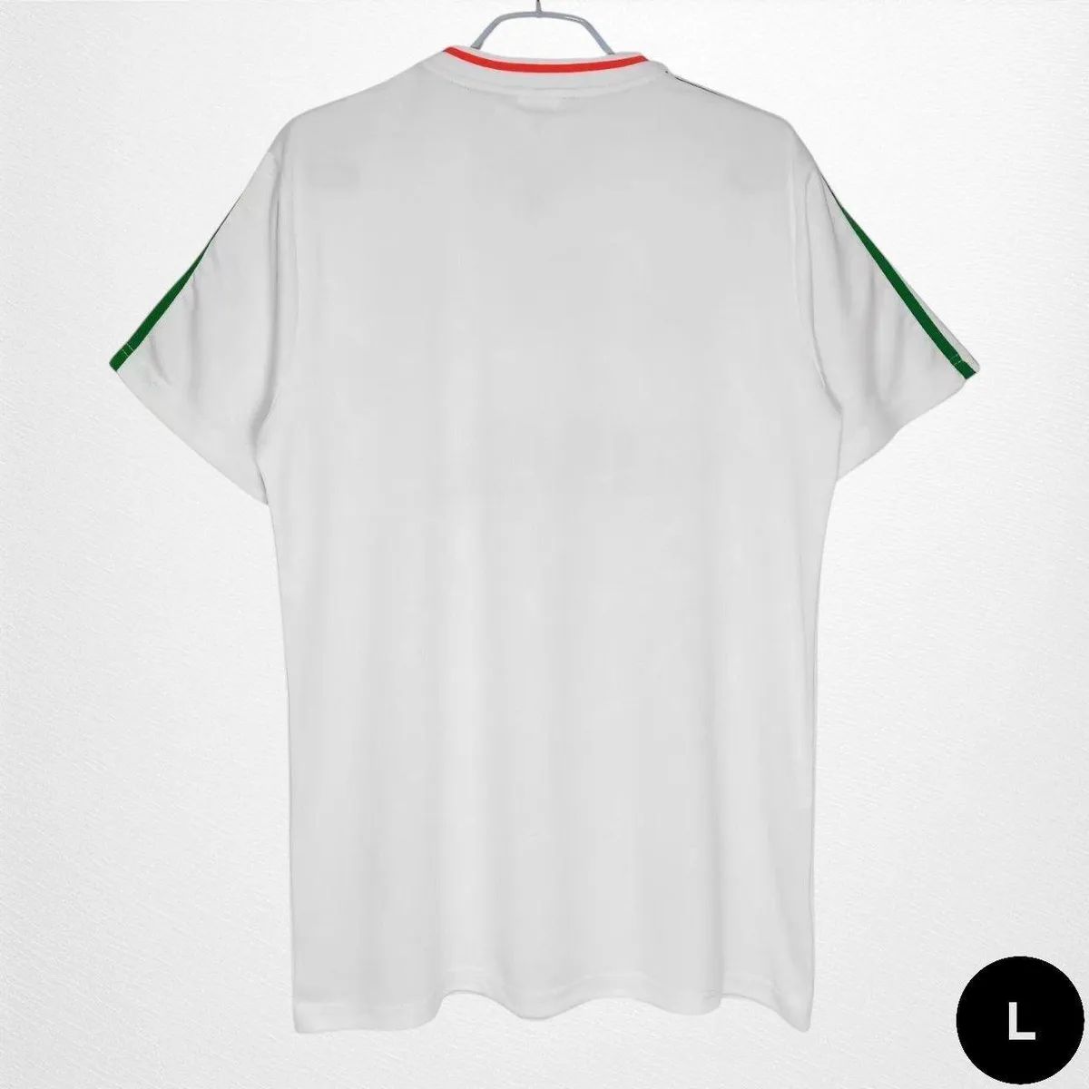 Ireland Italia 90 World Cup Away Jersey in white, green view 2