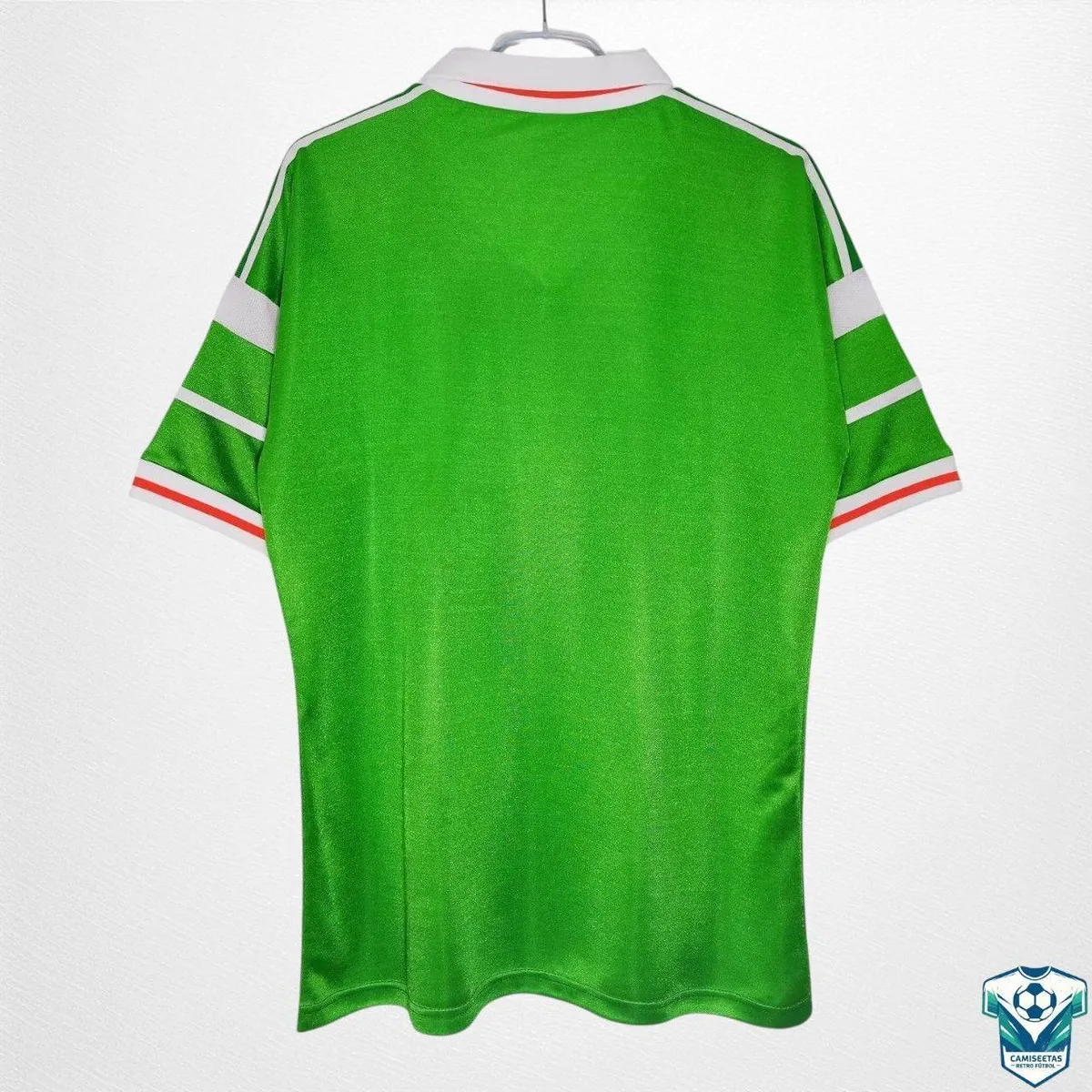 Ireland Euro 88 Home Jersey in green, white, orange view 2