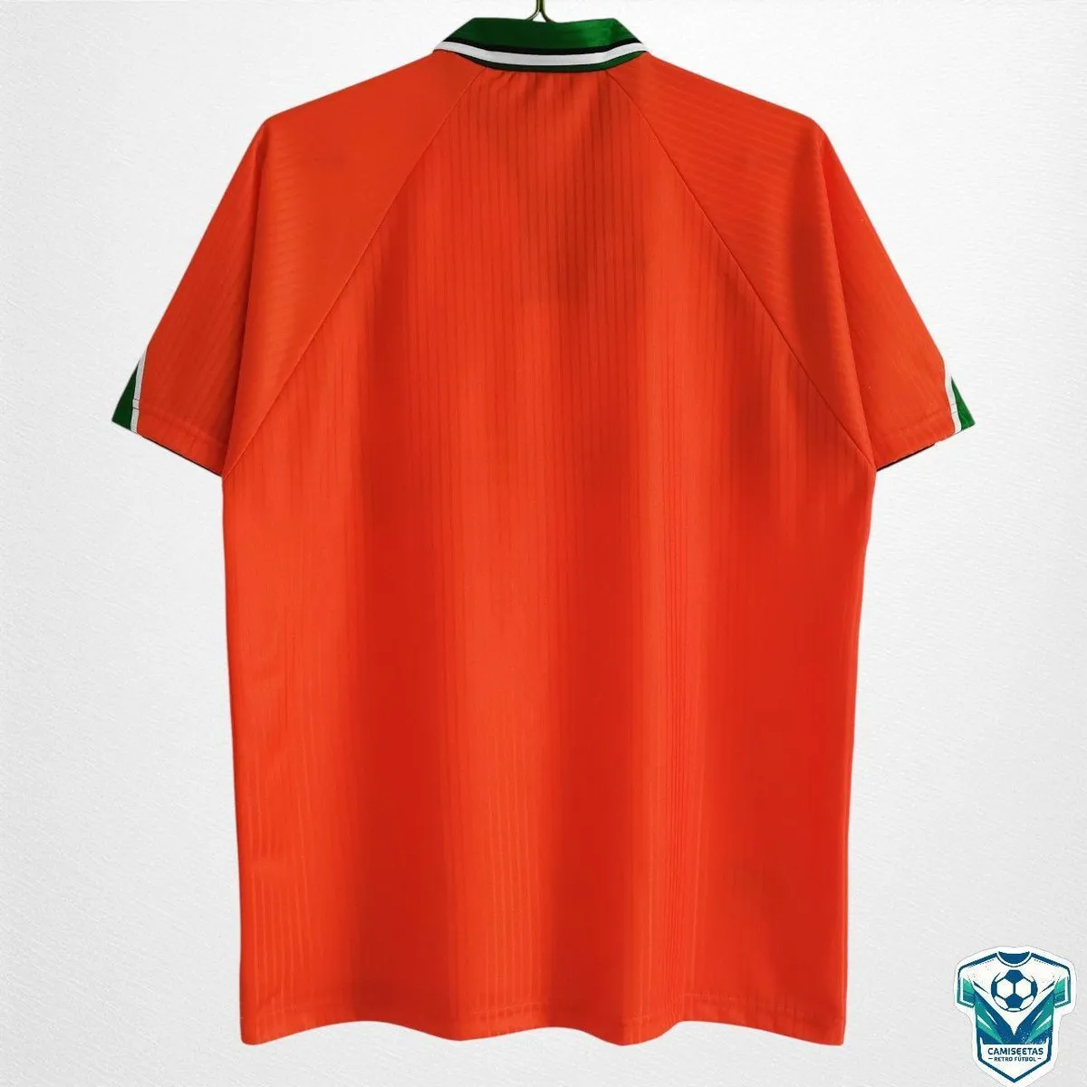 Ireland 1997-98 Away Jersey in orange, green, black view 2