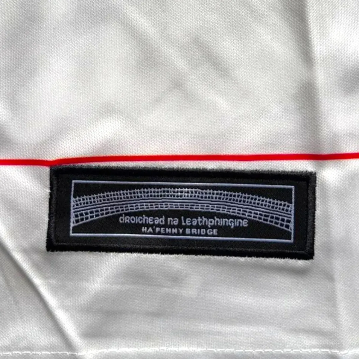 Bohemians 2025 Guinness Away Jersey in cream, black, red view 5