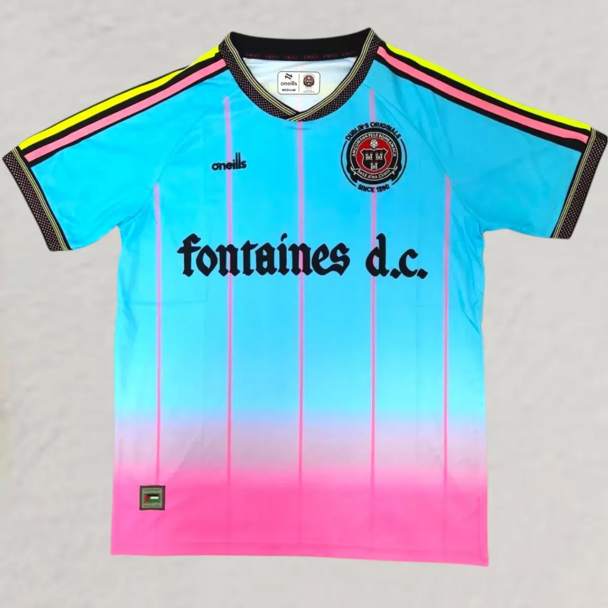 Bohemians Fontaines D.C. 2025 Third Jersey in sky blue, pink