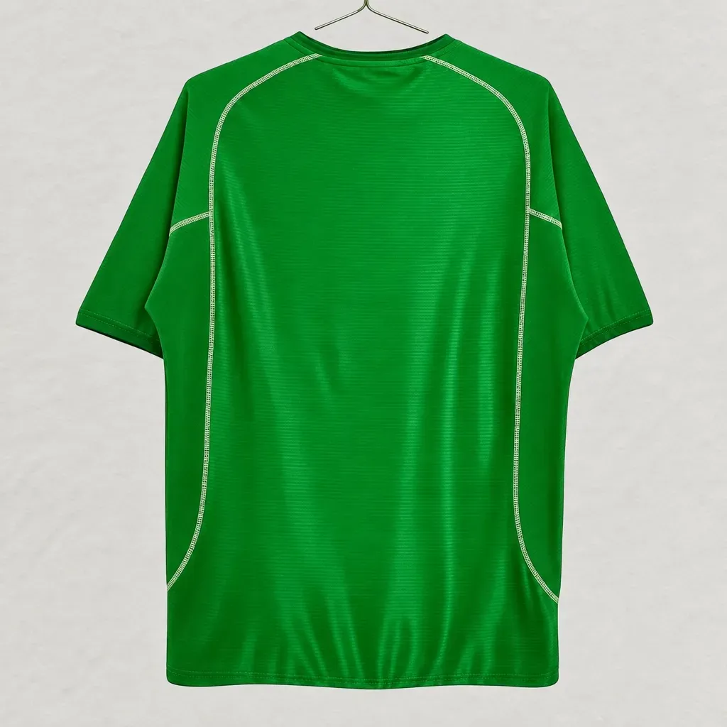 Ireland 2002 World Cup Home Jersey in green, white view 2