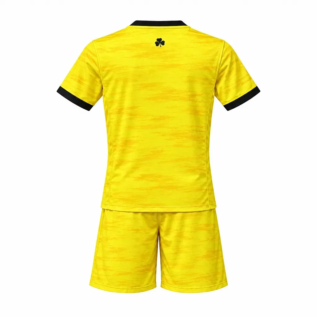Ireland 2026 Goalkeeper Kids Kit in yellow, black view 2