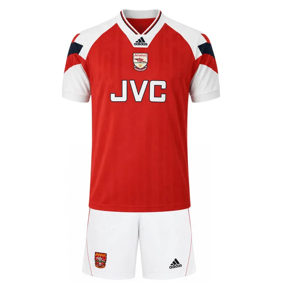 Arsenal 1992-94 Home Kids Kit in red, white, navy