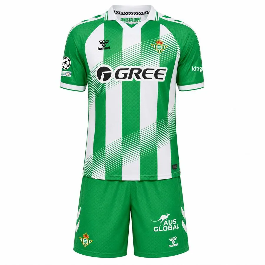 Real Betis 2026-27 Home Kids Kit in green, white