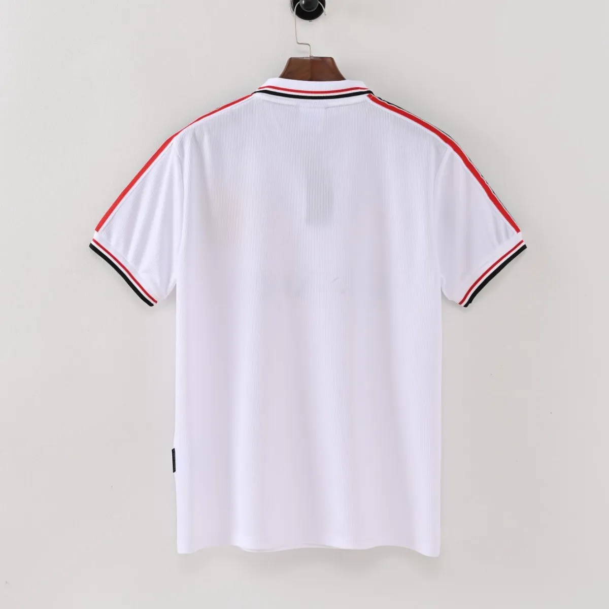 Manchester United 1997-99 Away Shirt in white, black, red view 2