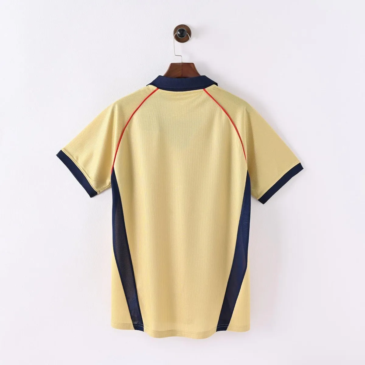Arsenal 2001-02 Away Shirt in gold, navy, red view 2