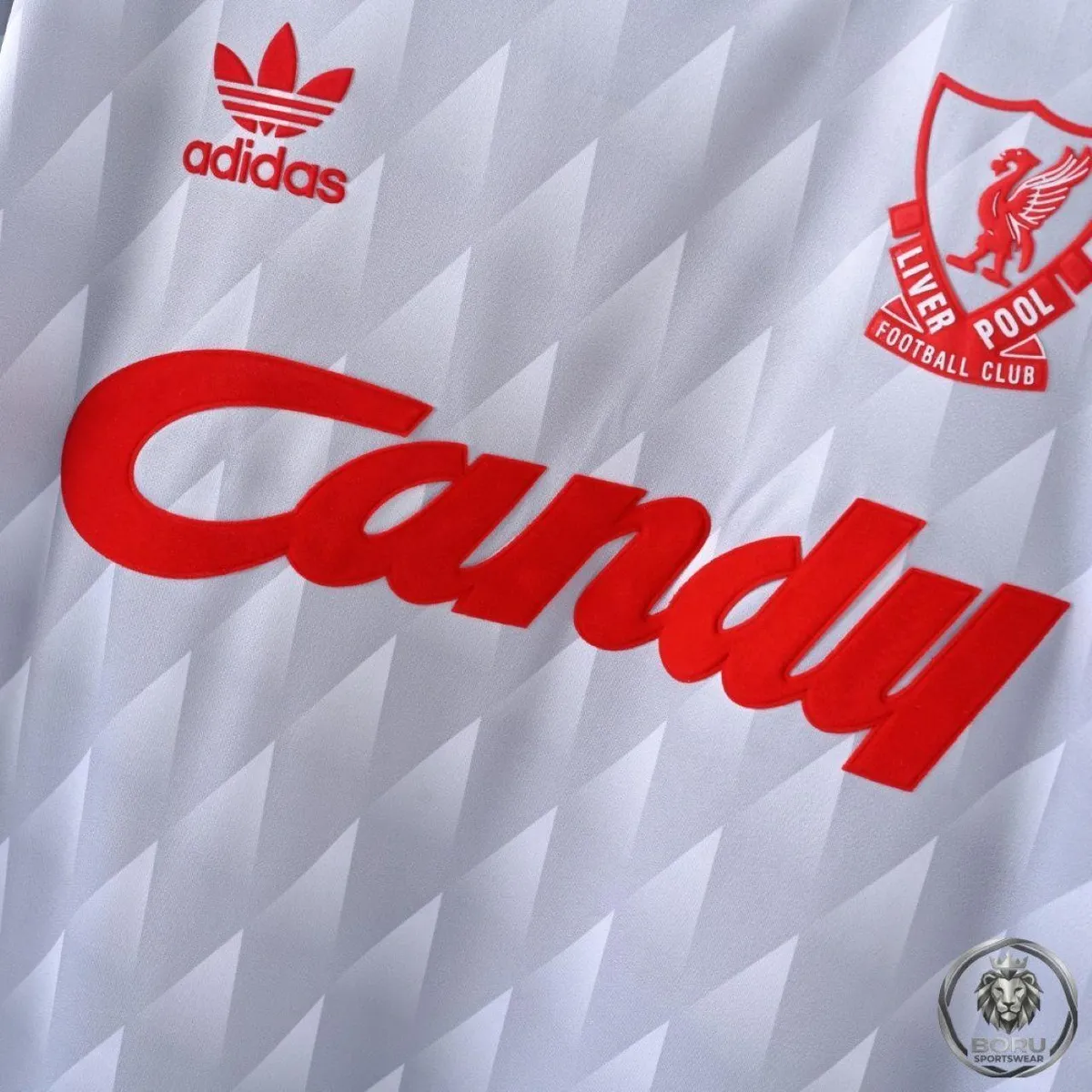 Liverpool 1989-91 Away Shirt in silver, red view 5