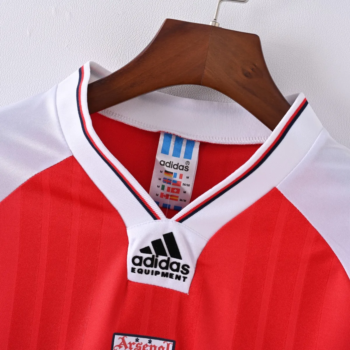 Arsenal 1992-94 Home Shirt in red, white view 2