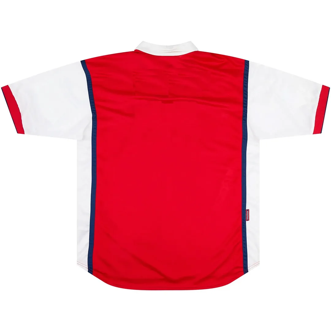 Arsenal 1998-99 Home Shirt in red, white, navy view 2