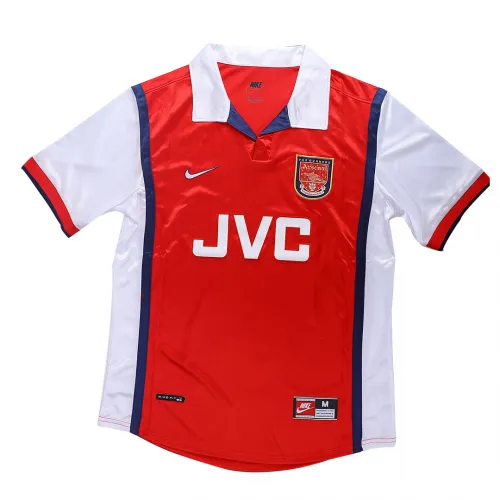 Arsenal 1998-99 Home Shirt in red, white, navy view 3