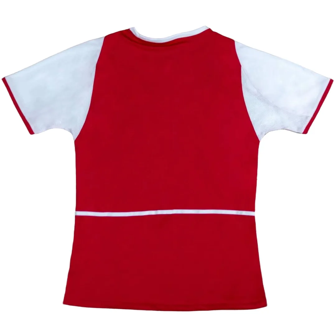 Arsenal 2002-04 Home Shirt in red, white view 2
