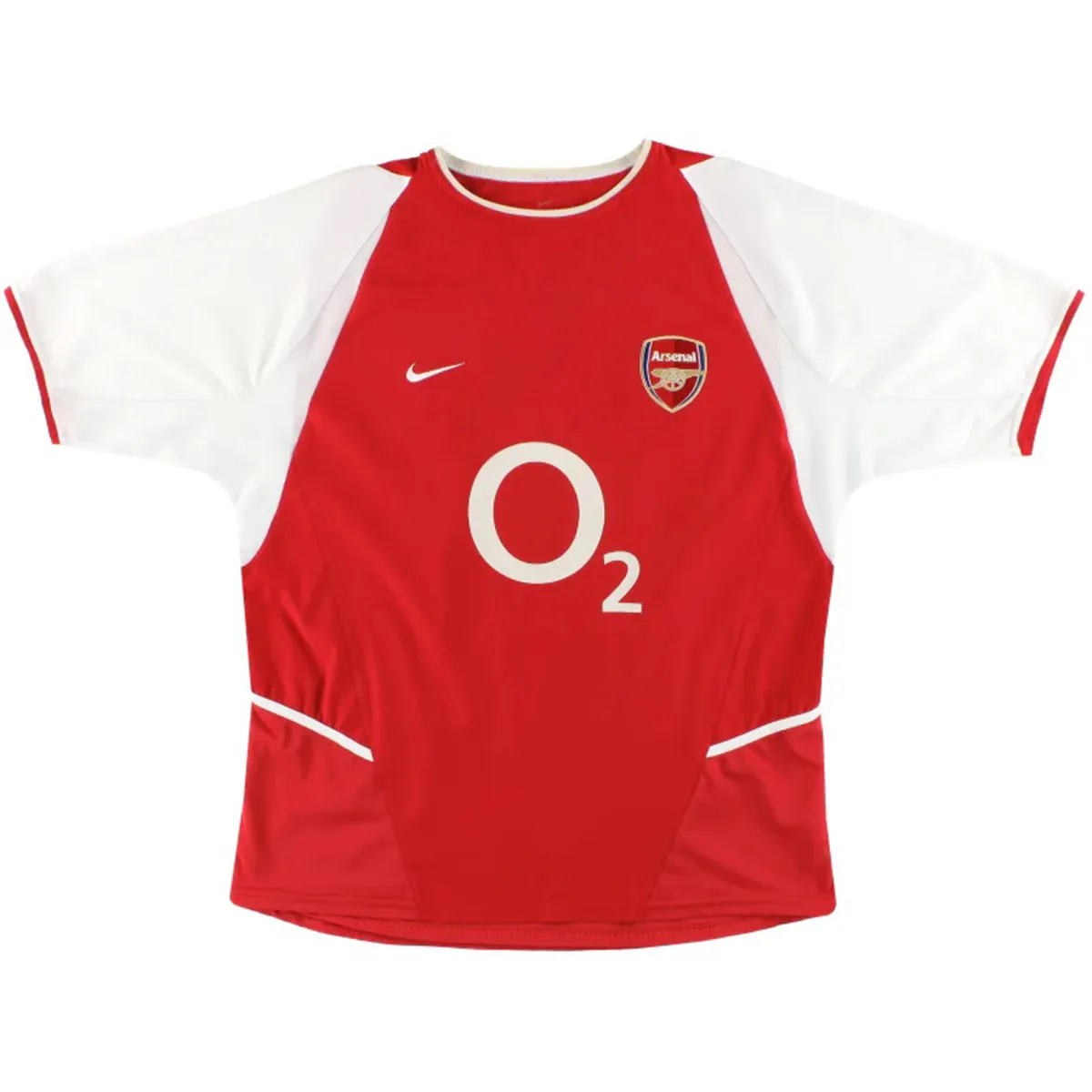 Arsenal 2002-04 Home Shirt – Vieira 4 in red, white view 2