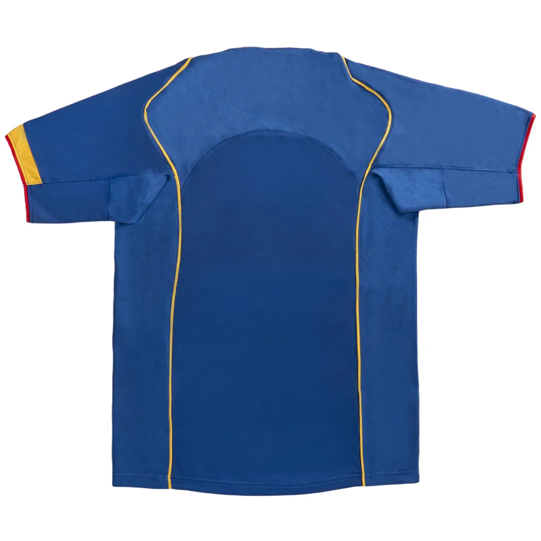 Arsenal 2004-05 Away Shirt in blue, yellow view 2