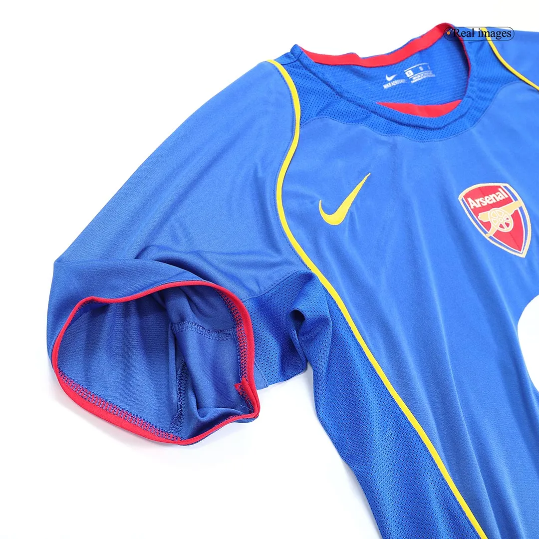 Arsenal 2004-05 Away Shirt in blue, yellow view 6