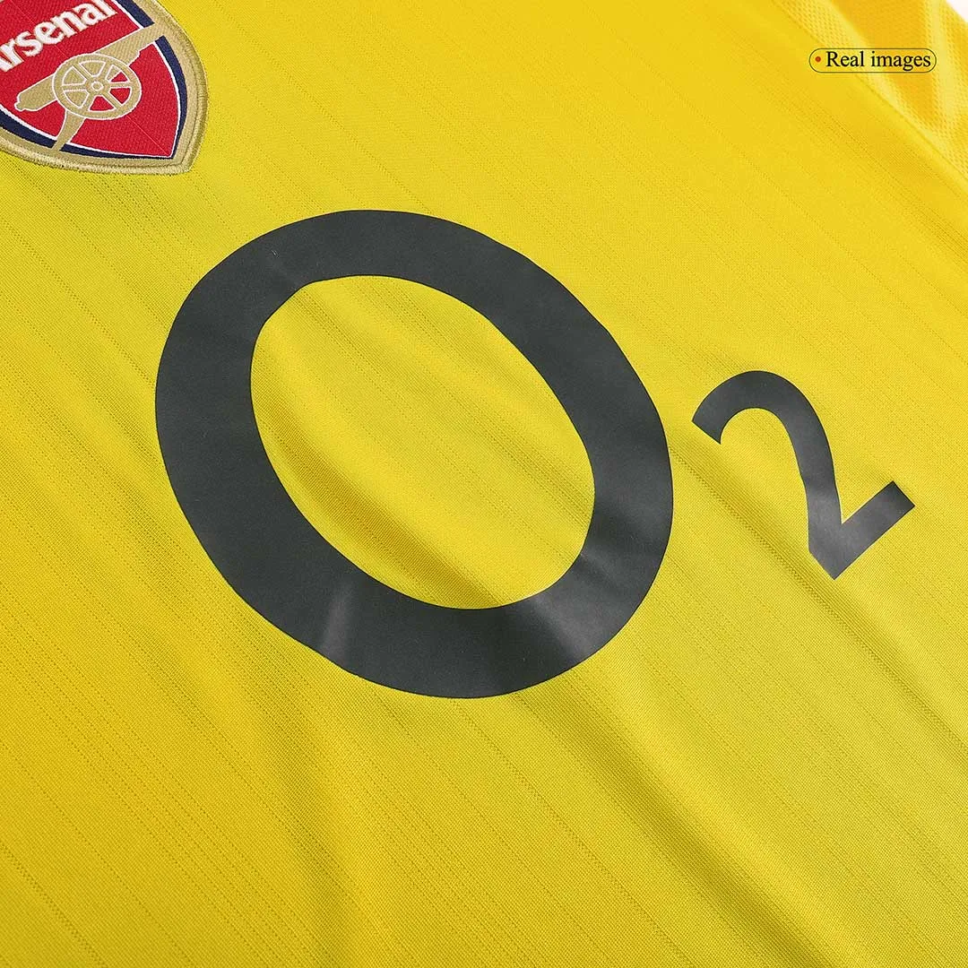 Arsenal 2005-06 Away Shirt in yellow, dark grey view 5