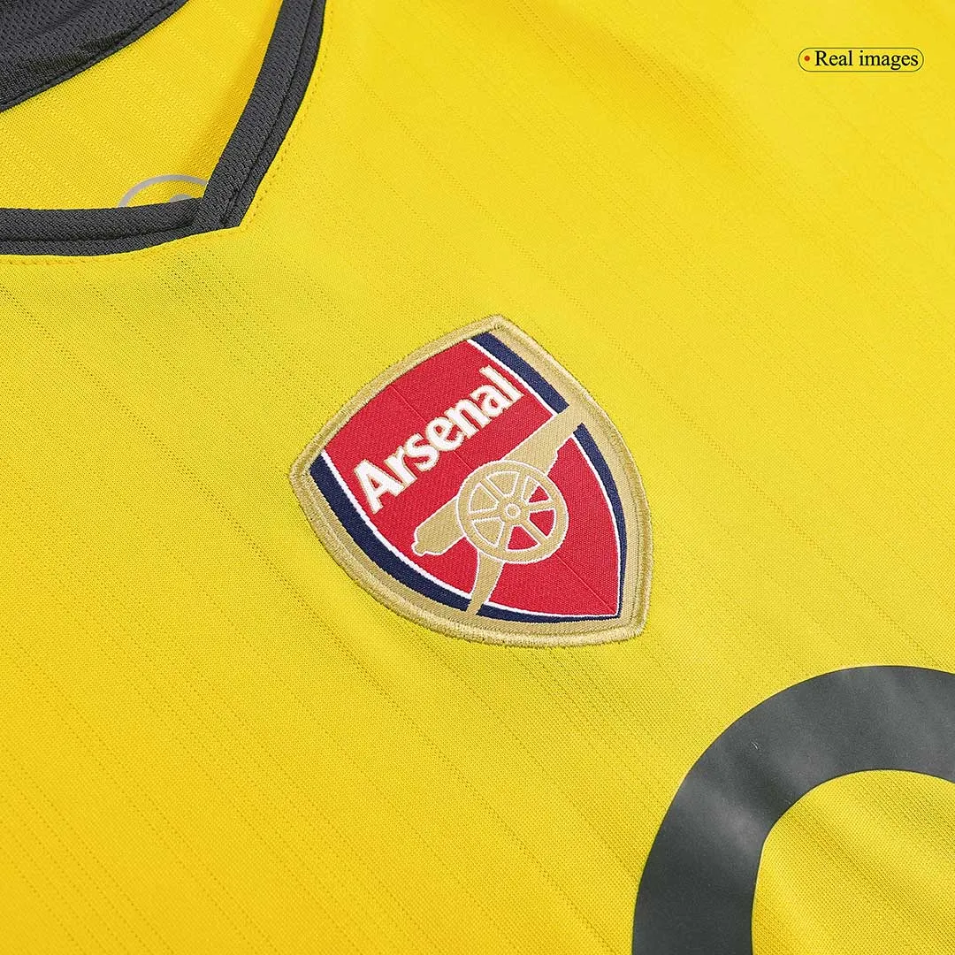 Arsenal 2005-06 Away Shirt – Fàbregas 15 in yellow, dark grey view 5