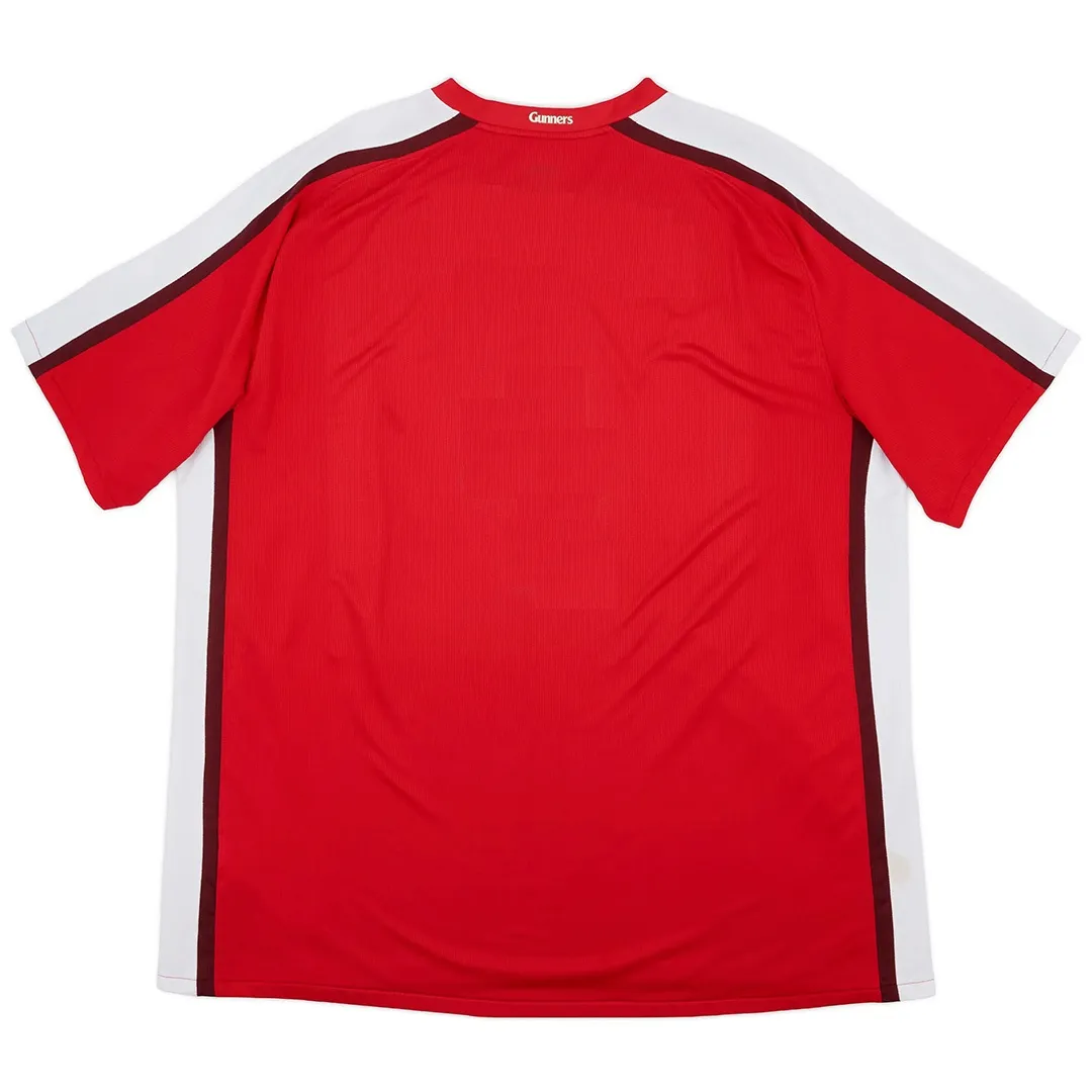 Arsenal 2008-10 Home Shirt in red, white view 2