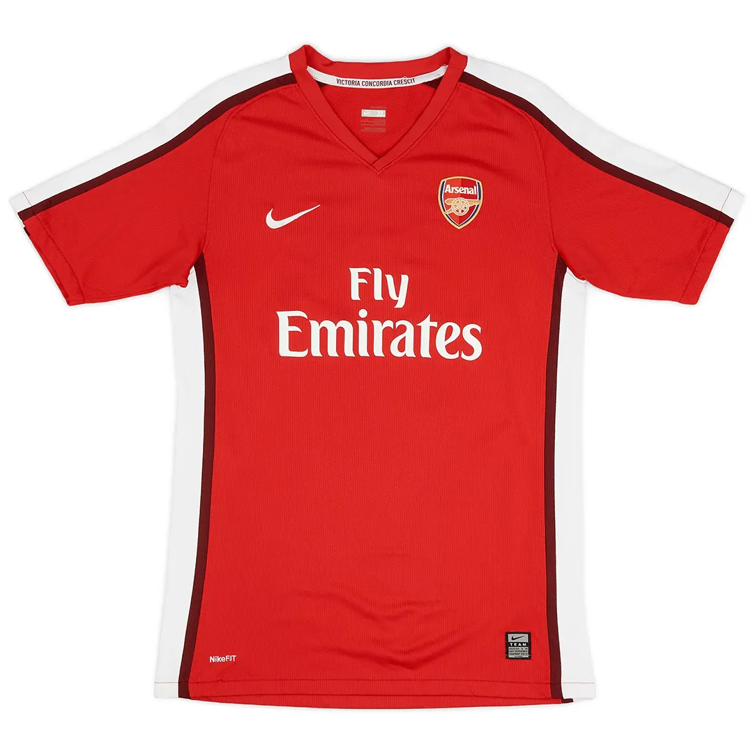 Arsenal 2008-10 Home Shirt – Fàbregas 4 in red, white view 2