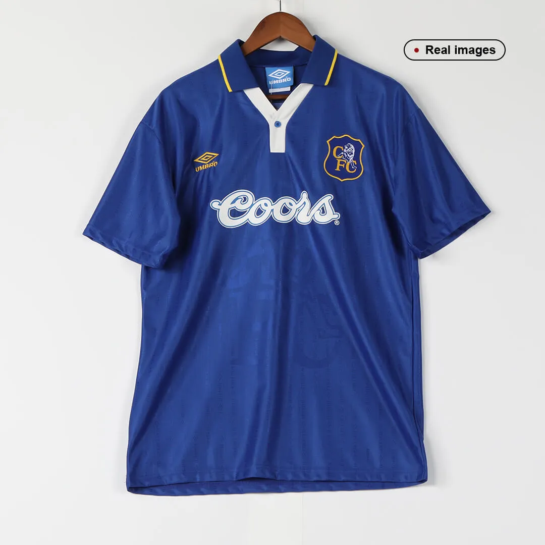 Chelsea 1995-97 Home Shirt in blue, white view 3