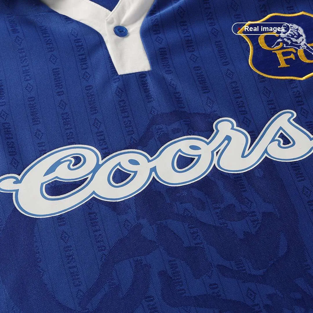 Chelsea 1995-97 Home Shirt in blue, white view 5