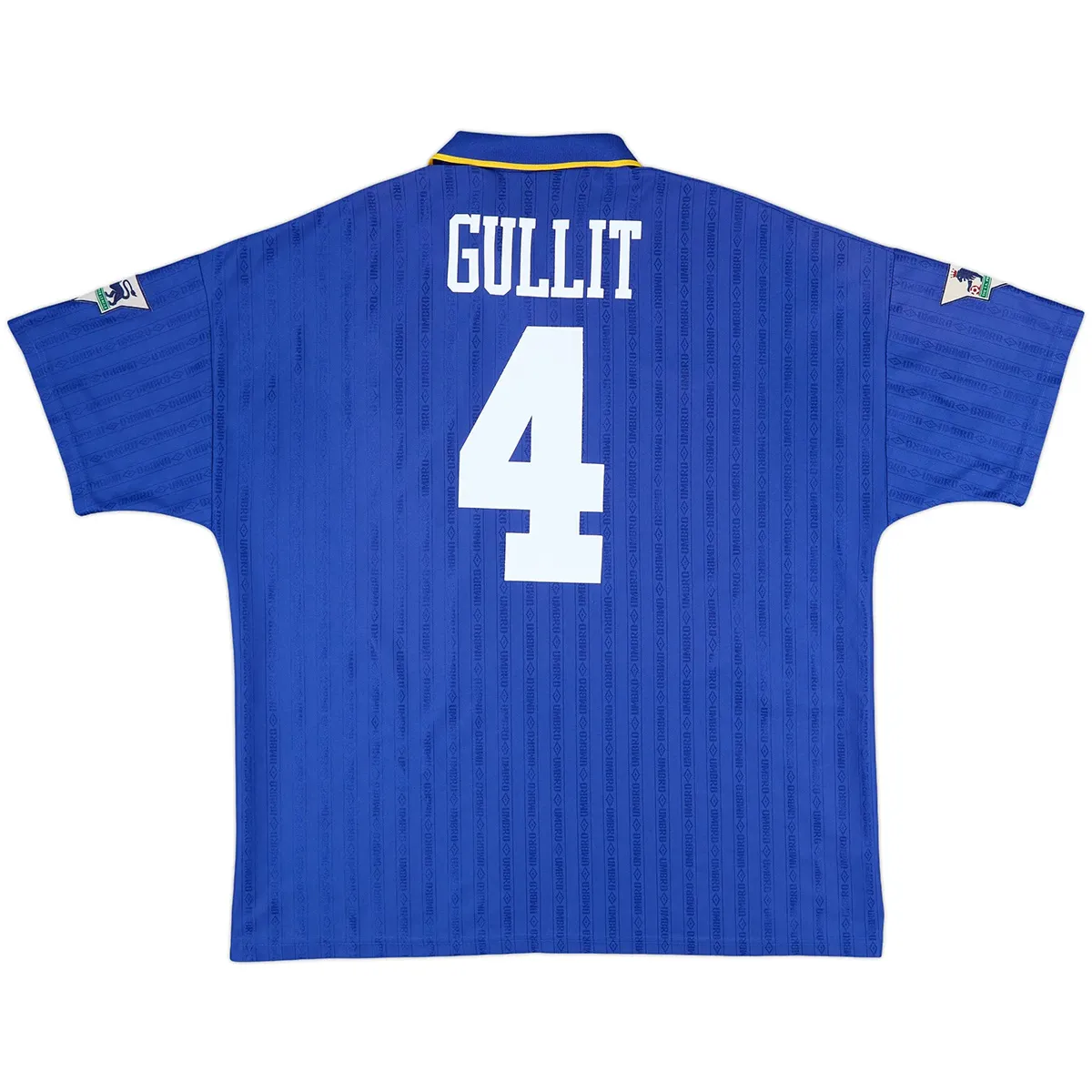 Chelsea 1995-97 Home Shirt – Gullit 4 in blue, white